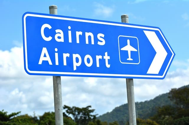 A Road sign, Cairns Airport car hire