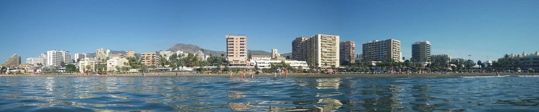 Buildings on Malaga Coast