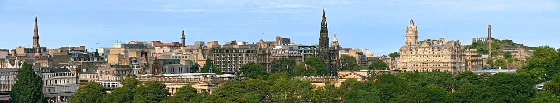 Car Hire in Edinburgh - City view