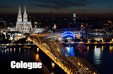 Cheap Car Rental Germany: A view over Cologne by night