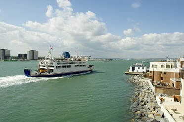 Cheapest Ferries: A-Ferry-Leaving-Portsmouth