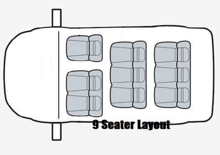 9 Seater Seating Layout